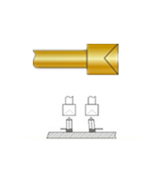 杯頭探針、探針用法圖、探針原理圖、測試探針圖片