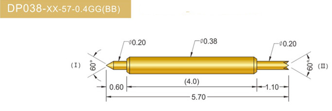 038雙頭探針、雙向探針探針、BGA雙頭探針、雙向彈簧探針、雙頭探針圖片